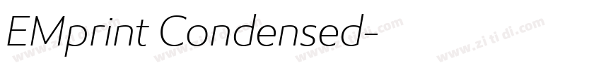 EMprint Condensed字体转换 EMprint Condensed字体转换
